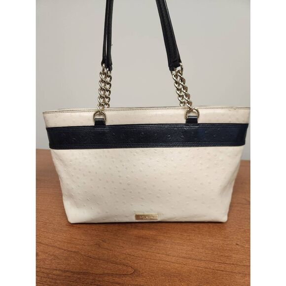 Kate Spade Black and Cream Shoulder Bag - Picture 2 of 8